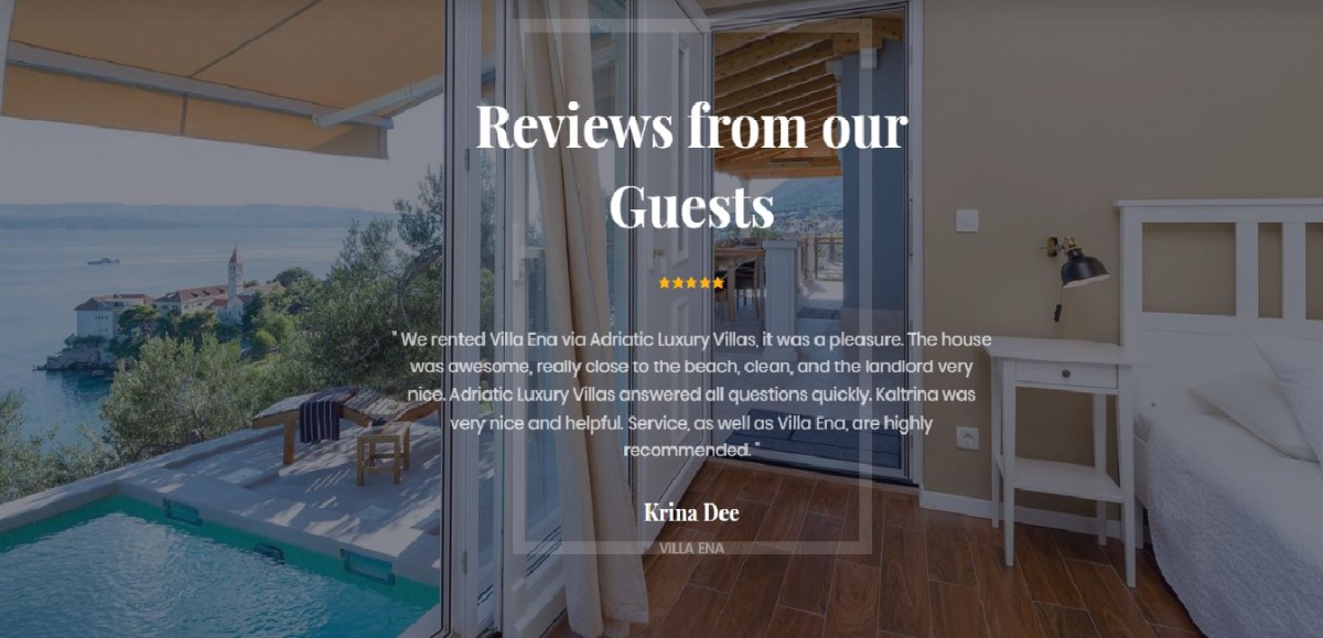 Customer Review - Adriatic Luxury Villas
