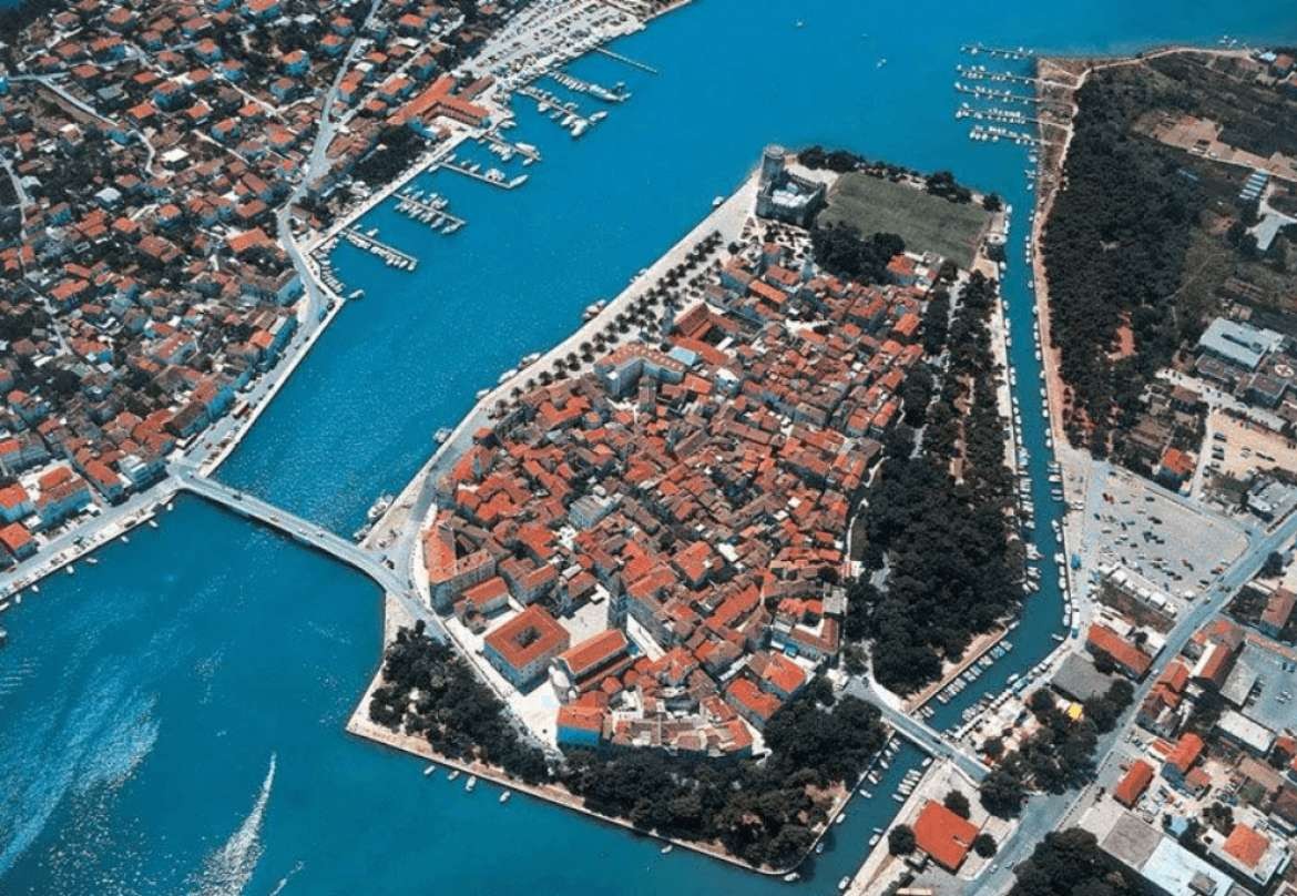 Old Town Trogir from above - Adriatic Luxury Villas