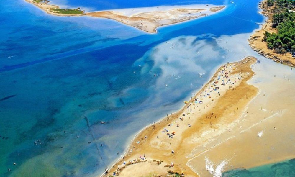 Queen's Beach in Nin - Der königliche Strand, eines der schönsten Strände. Zaton Holiday Resort befindet sich in der Nähe.