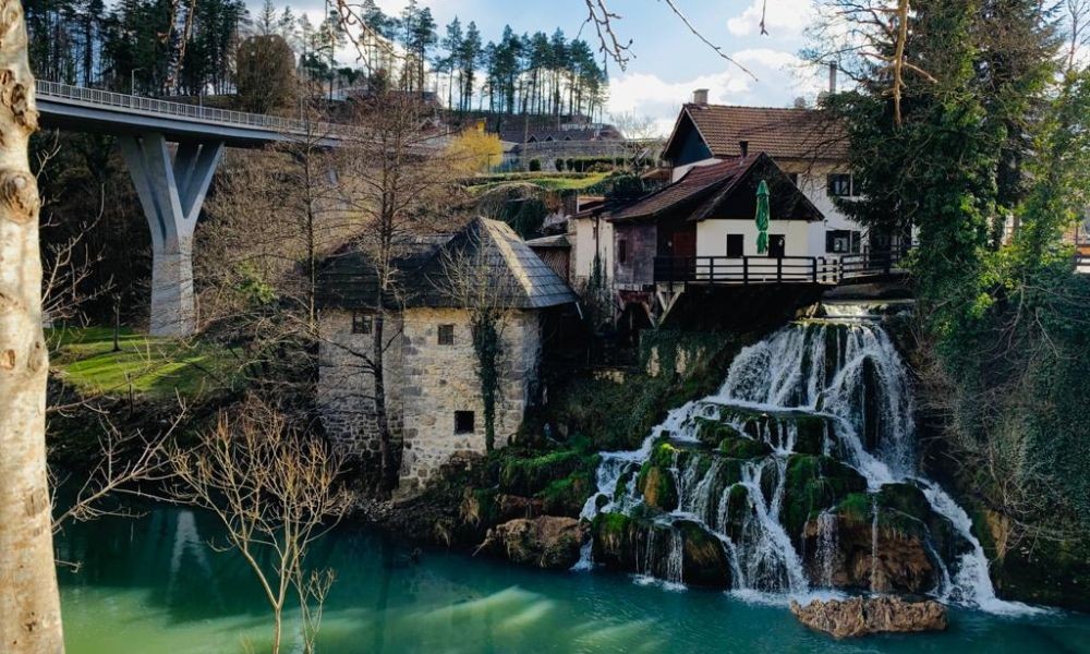 Brodge over the Rastoke Waterfalls - Adriatic Luxury Villas