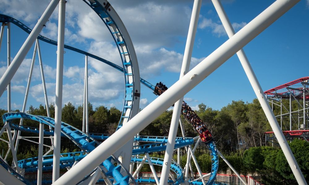 Big Blue Roller Coaster in Fun Park Mirnovec in Biograd na Moru - Adriatic Luxury Villas
