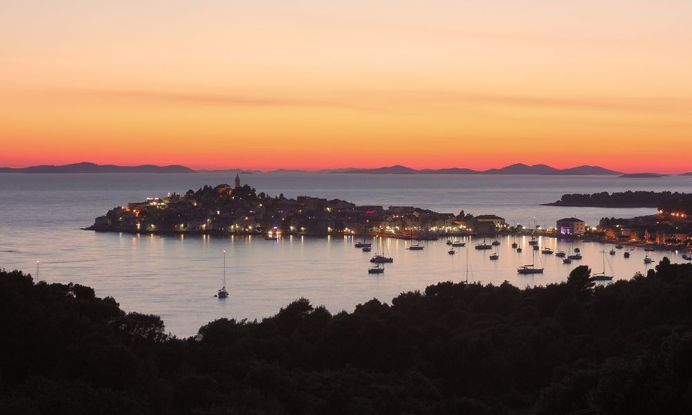 Sunset in Primosten Croatia - Adriatic Luxury Villas