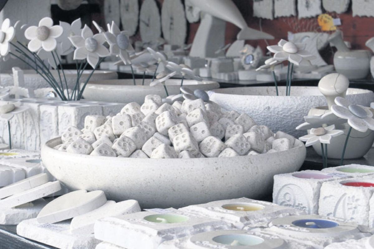 White marble souvenirs