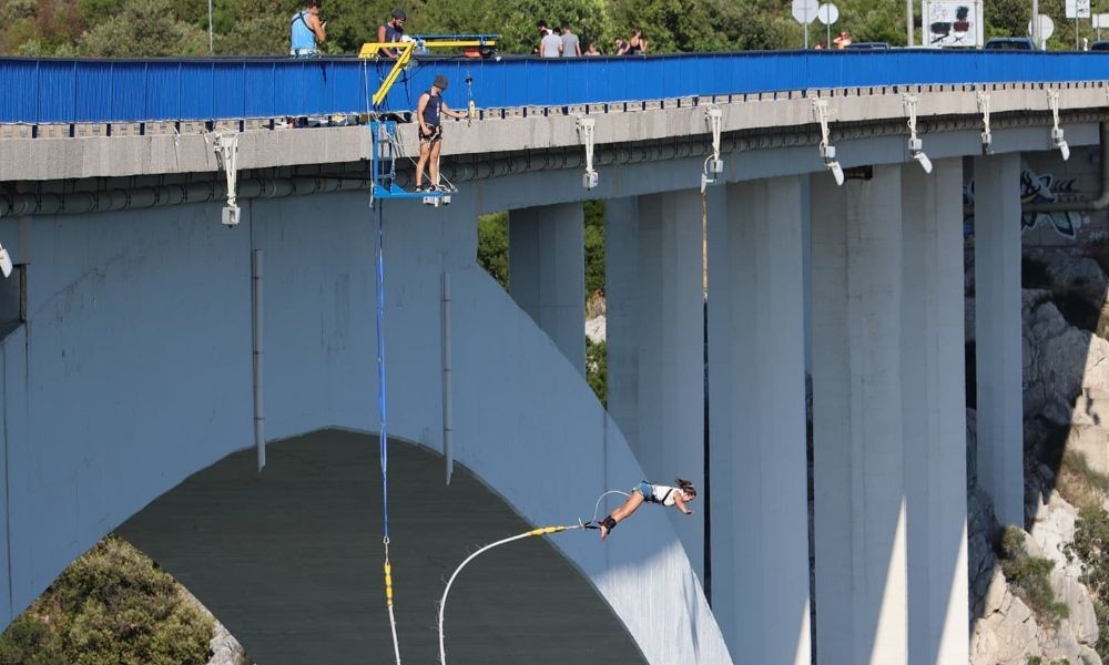 Bungee Jumping from Sibenik Bridge in Croatia - Adriatic Luxury Villas