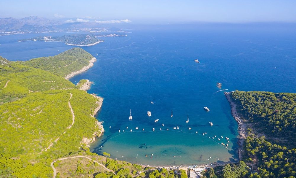 Beach Sunj on Island of Lopud near Dubrovnik - Adriatic Luxury Villas