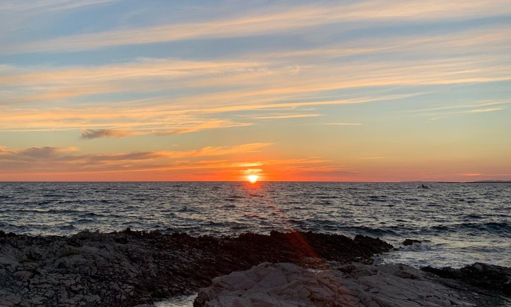 Sunset at the Lighthouse Veli Rat on Dugi Otok - Adriatic Luxury Villas