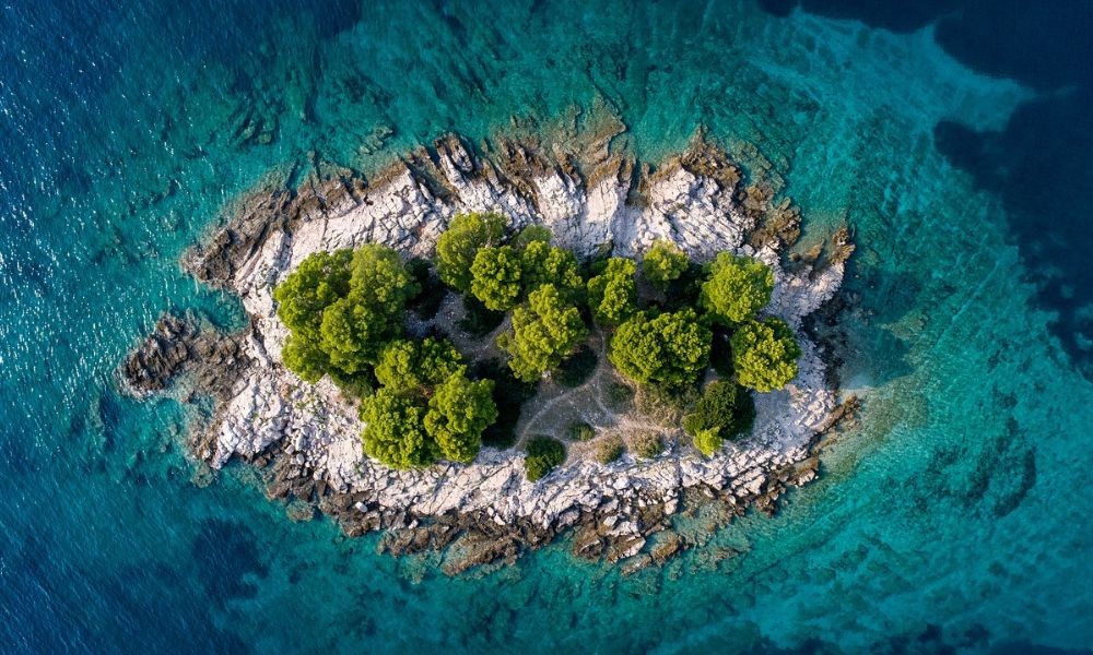 Island, Adriatic sea